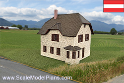 Scratch build plans for Victorian house HO scale