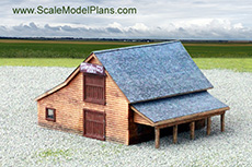 Scale model livery stable