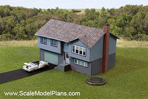 N scale cardstock kit house